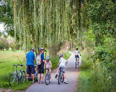 randonnées cyclabe a la base de léry poses-voie verte Andé